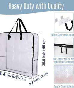 Alternative view of VENO 5 Pack Summer Wreath Storage Bag. Spring. Christmas Decoration Garland Container. 30 Inch Clear Door Wreath Organizers. Moving Boxes. Packing Supplies for College (Square - 5 Pack)